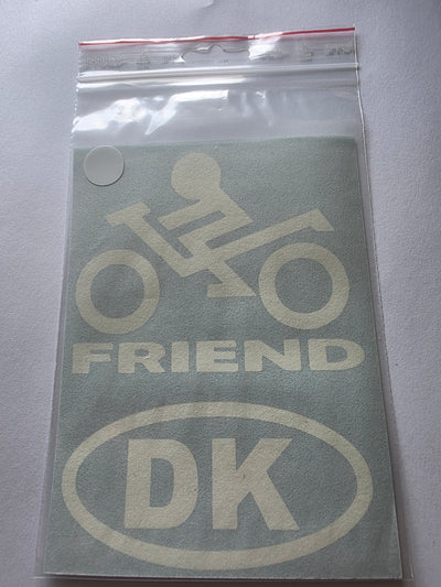 Bikerfriend klistermærke "DK"