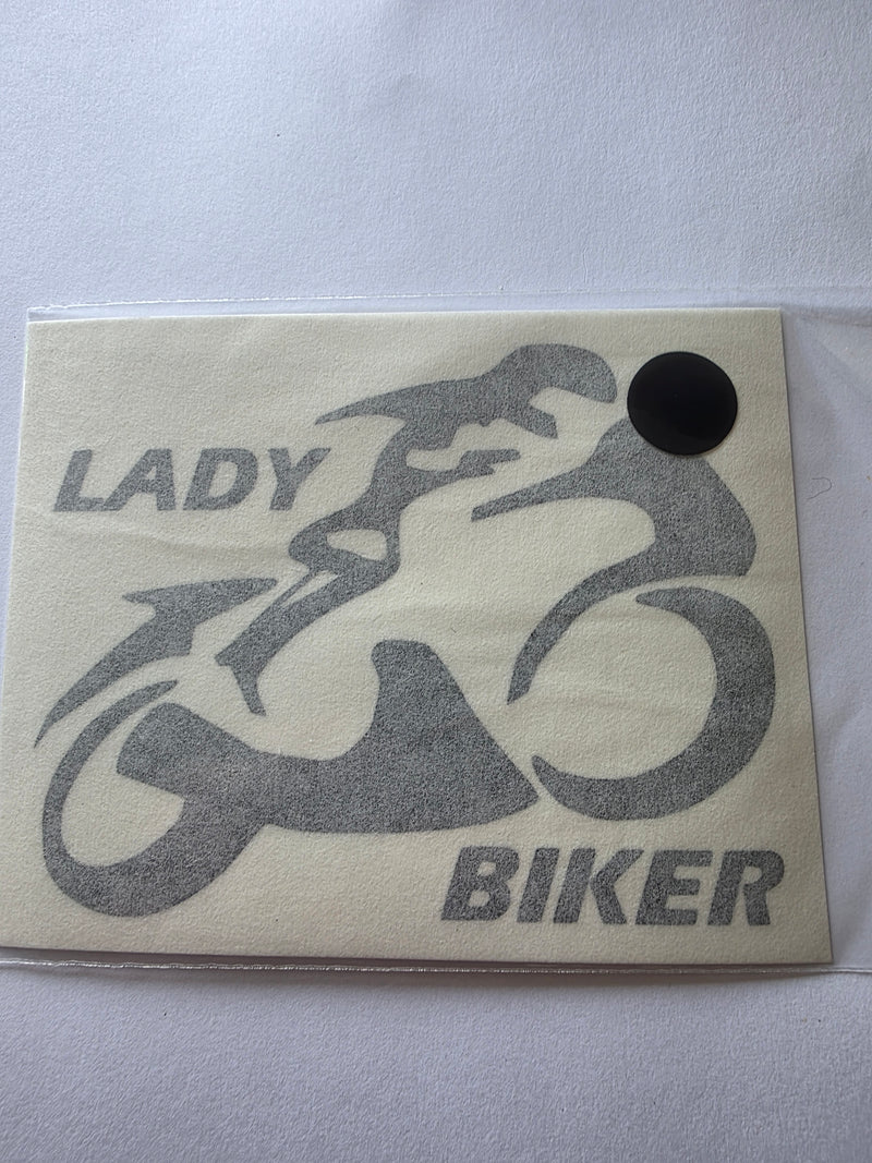 Bikerfriend klistermærke "Lady biker"