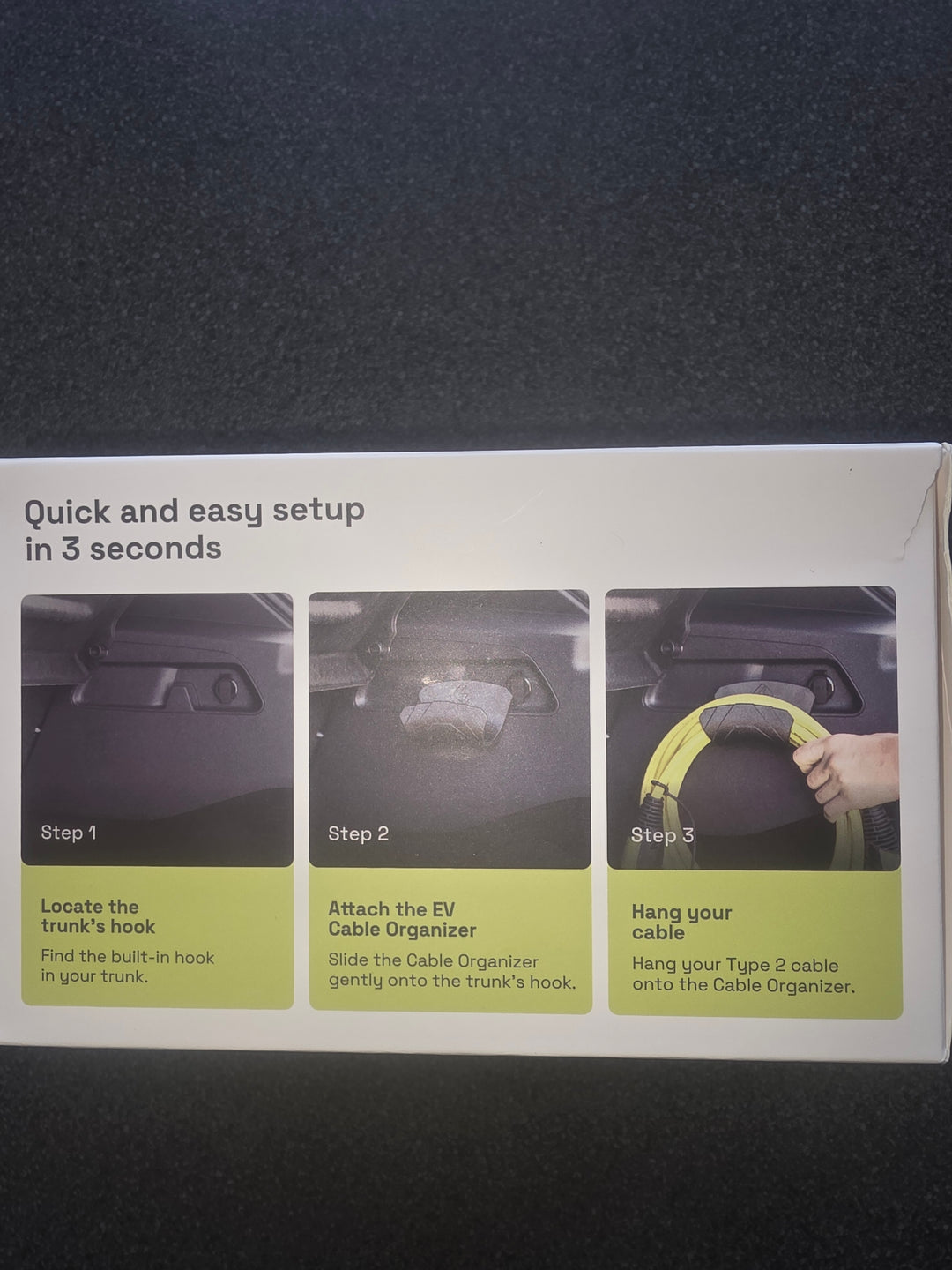 Opladningskabelholder til VW ID.4 & ID.5