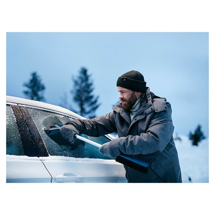 Snekost/isskraber med vendbar klinge 77 cm. lang