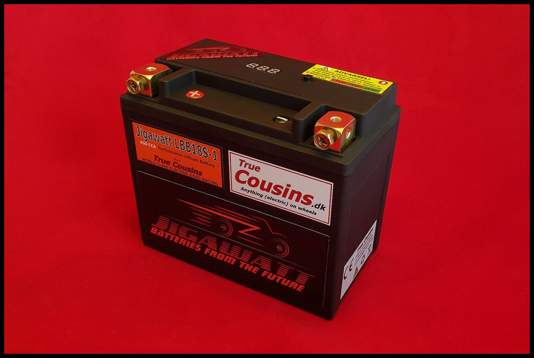 Jigawatt LBB18S-1-12Ah (Low, især Harley)Mc batteri (Lithium)