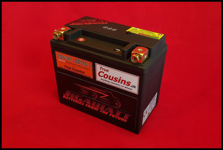 Jigawatt LBB18S-1-12Ah (Low, især Harley)Mc batteri (Lithium)