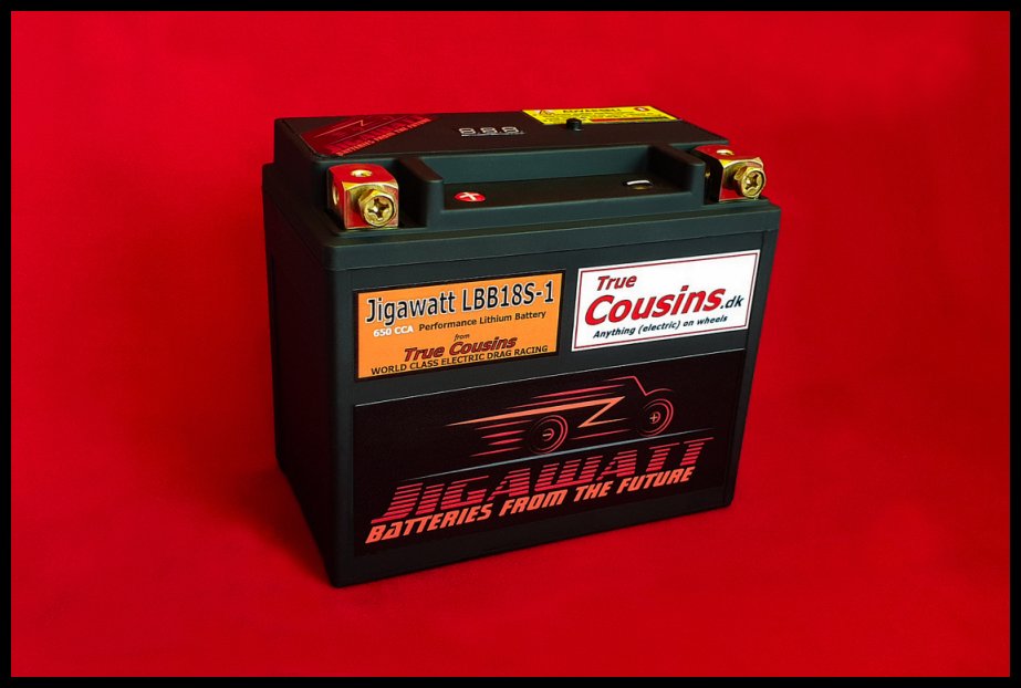 Jigawatt LBB18S-1-12Ah (Low, især Harley)Mc batteri (Lithium)