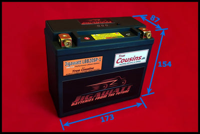 Jigawatt LBB20SP-1-16Ah (Harley Kongen) Mc batteri Lithium