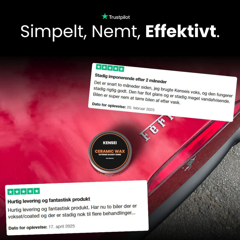 KENSEI Ceramic Coating Wax - Lageret sælges hurtigt. Bestil i dag!