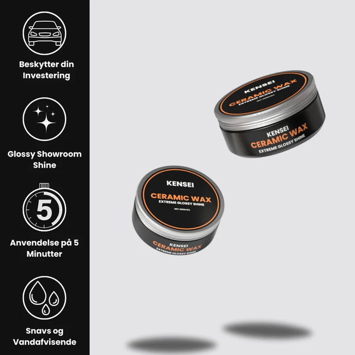 KENSEI Ceramic Coating Wax - Lageret sælges hurtigt. Bestil i dag!