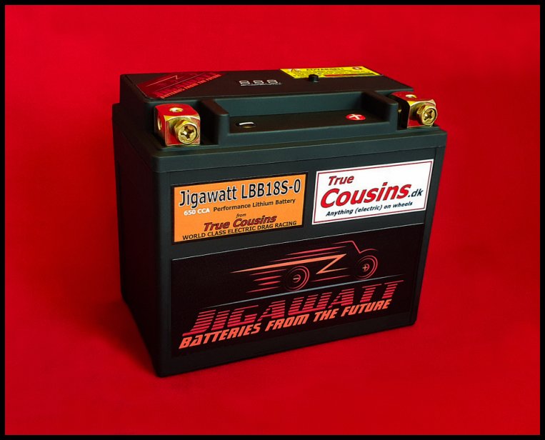 Jigawatt LBB18S-0-12Ah (Low, især Harley) MC Batteri (Lithium)