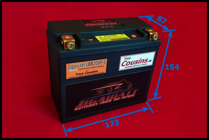 Jigawatt LBB20SP-0-16Ah (Harley Kongen) MC Batteri (Lithium)