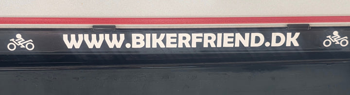 Bikerfriend nr. plade sticker