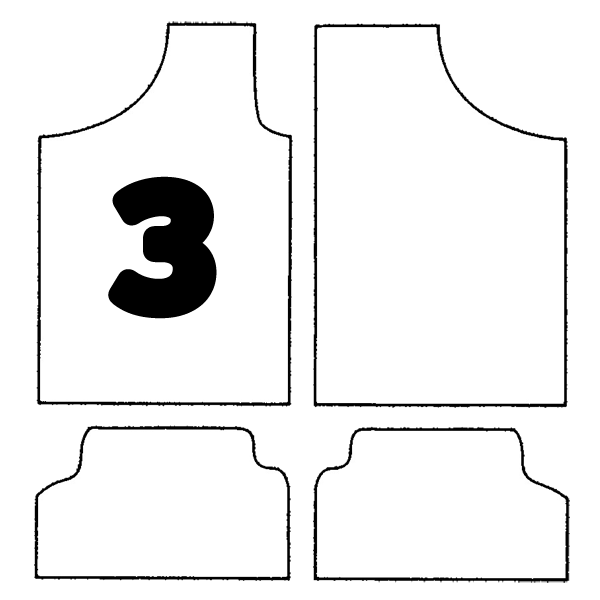 Uniline KOKSGRÅ MÅTTESÆT STR. 3