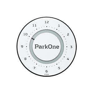 ParkOne 2 Elektronisk P-Skive "Alpine White" - lfmotoroptimering.dk